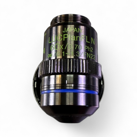 OLYMPUS LUCPlanFL N 60x/0.70 Ph2 ∞/0.1-1.3/FN22 UIS2 Microscope Objective Lens - Image 8