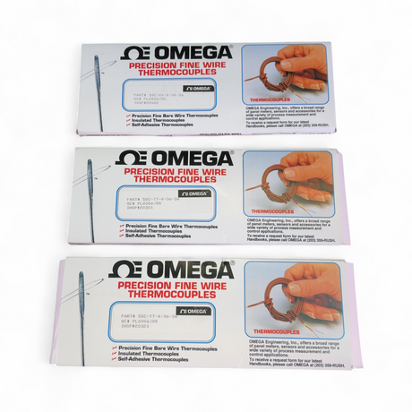Omega Assorted Precision Fine Wire Thermocouples 4x 5SC-KK-K-30-36, 7x 5SC-TT-K-36-36 (BO!) | Ships Fast from Mr. Scientific - Image 2