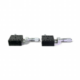 OptoSigma 40x40mm Crossed Roller Bearing X-Axis Stage w Center Micrometer TAM-401C - Lot of 2x - Image 4