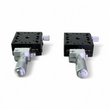 OptoSigma 40x40mm Crossed Roller Bearing X-Axis Stage w Center Micrometer TAM-401C - Lot of 2x - Image 6