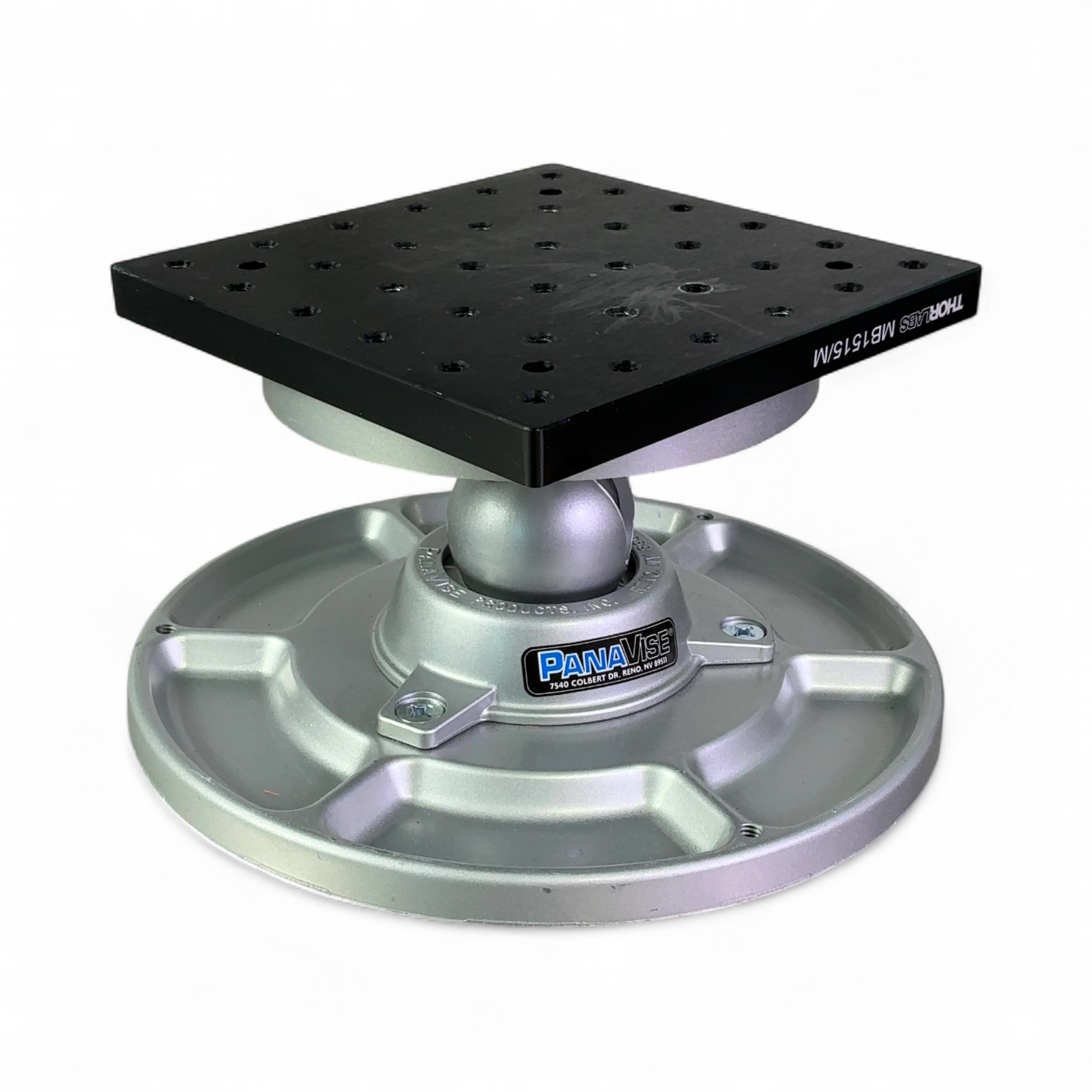 PanaVise and Thorlabs Adjustable Swivel Vise with Optical Breadboard MB1515/M | Mr. Scientific - Image 1