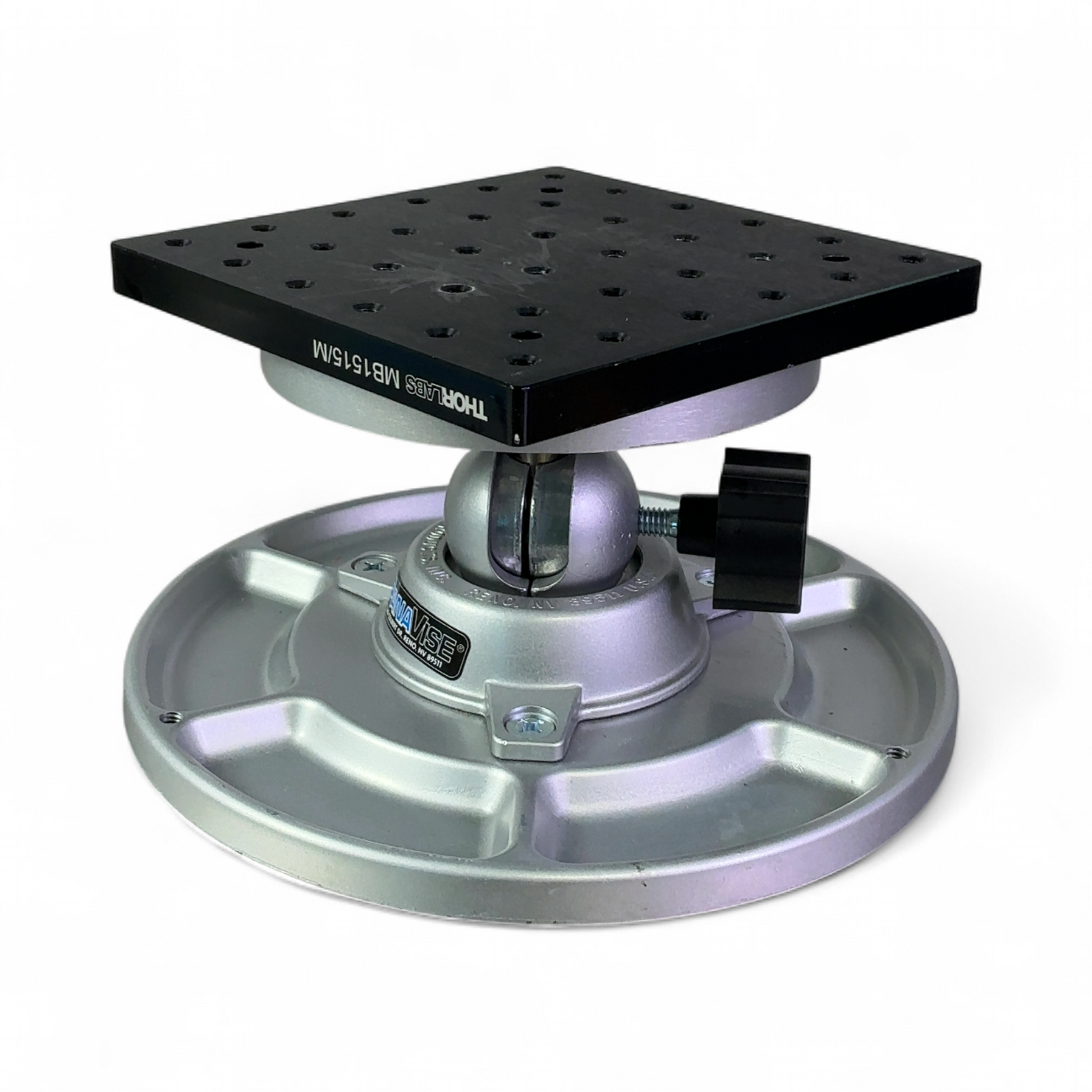 PanaVise and Thorlabs Adjustable Swivel Vise with Optical Breadboard MB1515/M | Mr. Scientific - Image 3