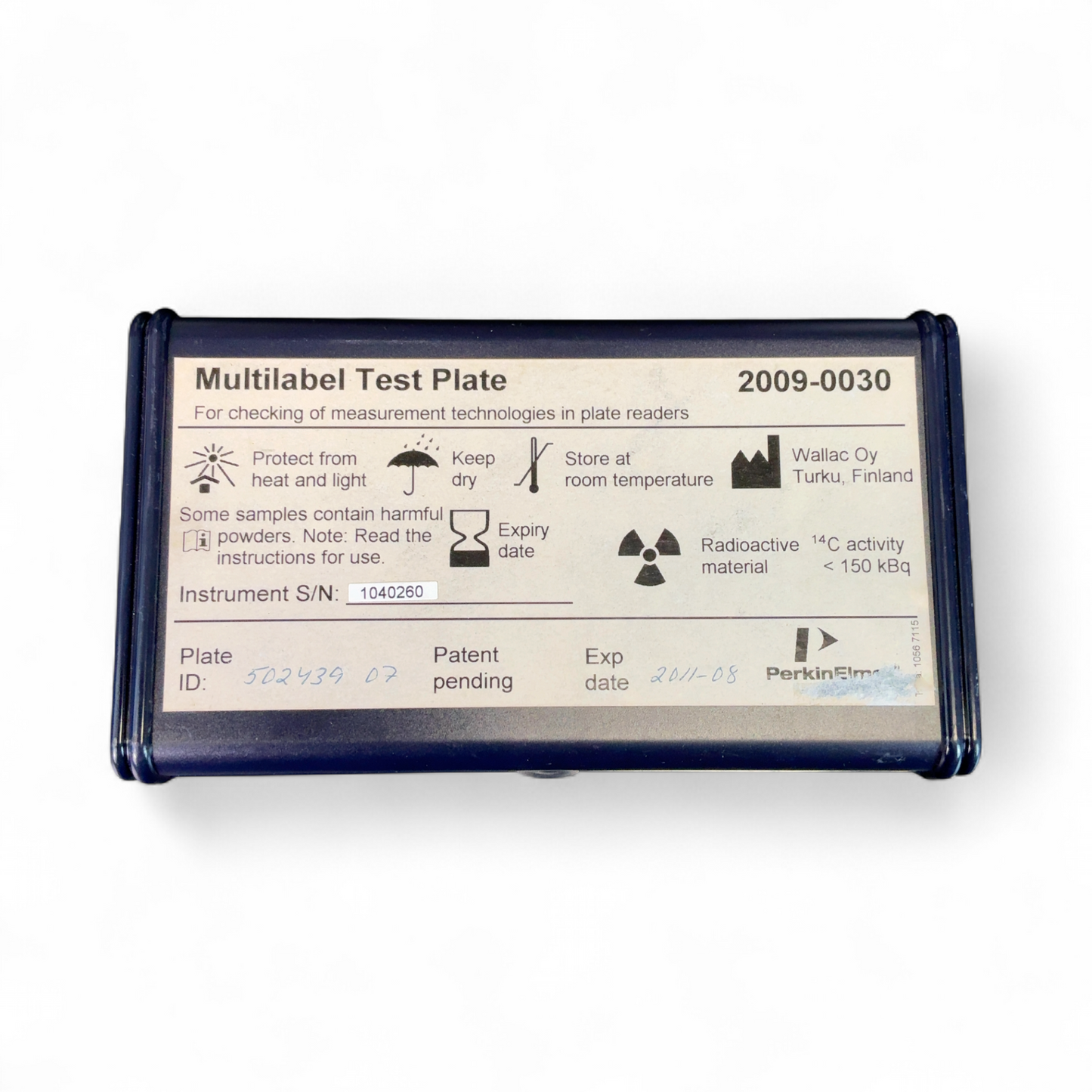 PerkinElmer Multilabel Test Plate 2009-0030 Legacy Calibration Standard (Best Offer!) | Order Direct and Save - Image 2