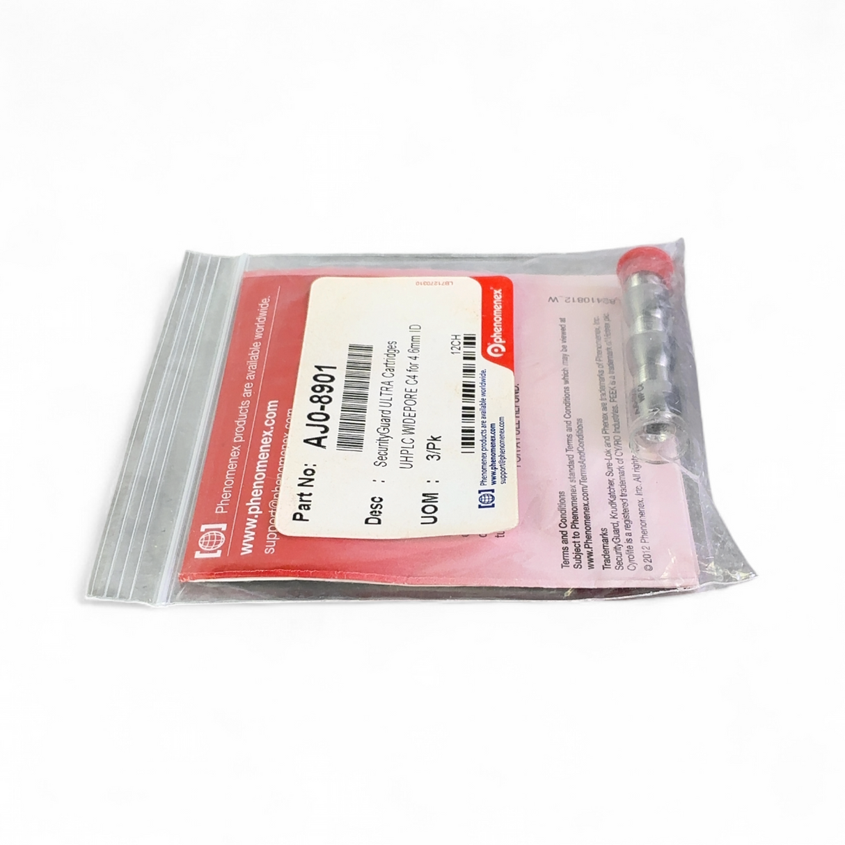 Phenomenex AJ0-8901 SecurityGuard ULTRA UHPLC Cartridge WIDEPORE C4 | Safe & Secure Shipping - Image 6
