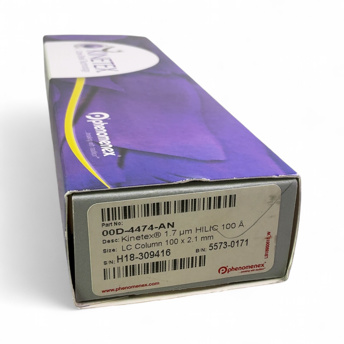 Phenomenex Kinetex 1.7 µm HILIC 100 Å LC Column, 100 x 2.1 mm, 00D-4474-AN - Image 1