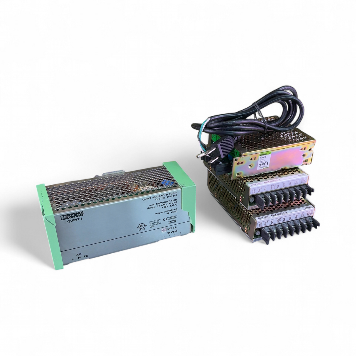 Phoenix Contact, Cosel Assorted Lot of Power Supplies - 24V & 5V PS-120, P30E-5, MMB50U (BO!) | Safe & Secure Shipping - Image 1