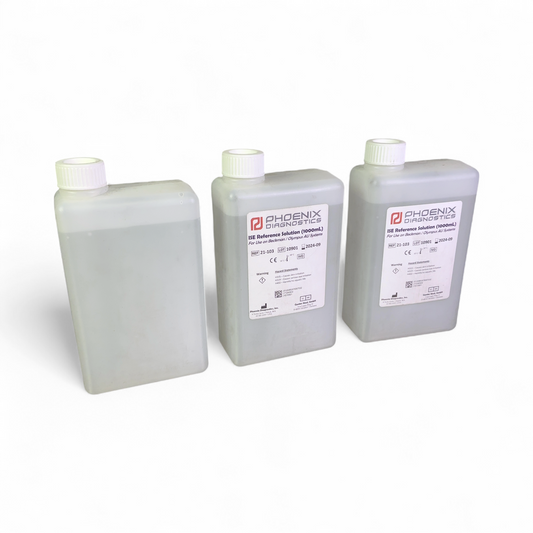 Phoenix Diagnostics 3x 1000mL ISE Reference Solution for Beckman/Olympus AU System (BO!) | Ships Fast from Mr. Scientific - Image 1