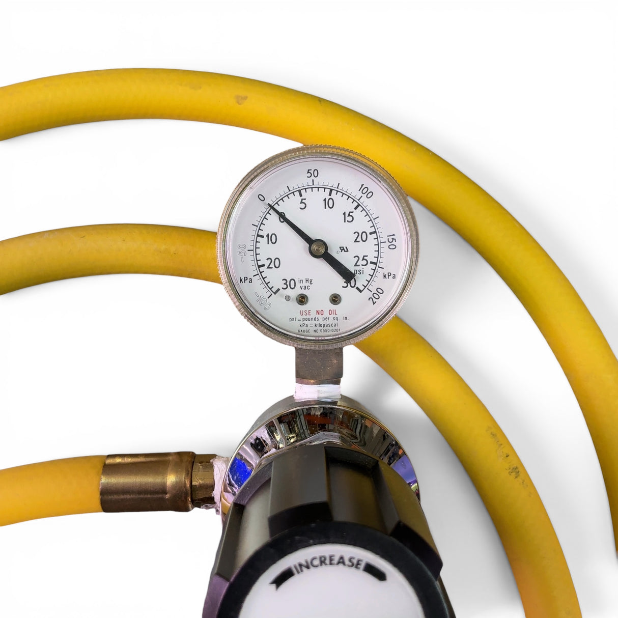 PRAXAIR 0-30psi Gas Pressure Regulator w Hose Attachment 3041000-000 (BO!) | Safe & Secure Shipping - Image 3