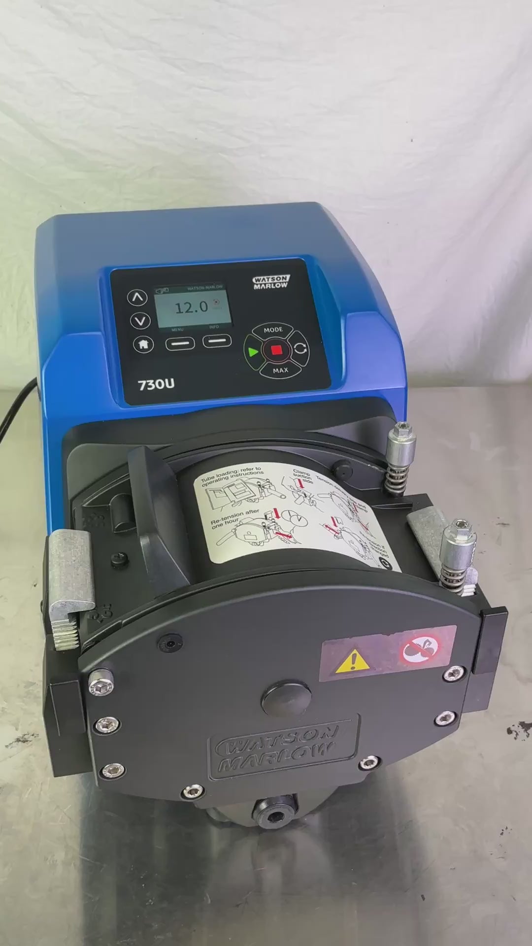 Watson Marlow 730U (730UN/R) 360rpm NEMA4X Peristaltic Pump Drive & Pump Head | Ships Fast from Mr. Scientific
