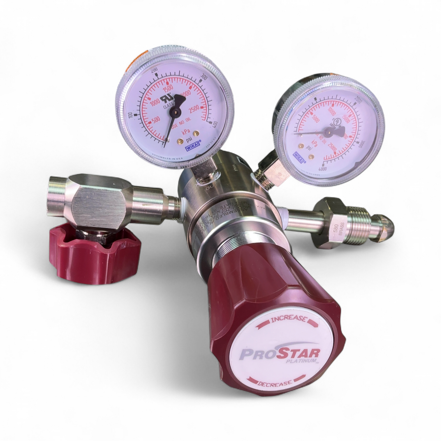 ProStar Platinum Two-Stage High-Purity Brass Gas Regulator PRS301243 w Hose (Best Offer!) | Ships Fast from Mr. Scientific - Image 2