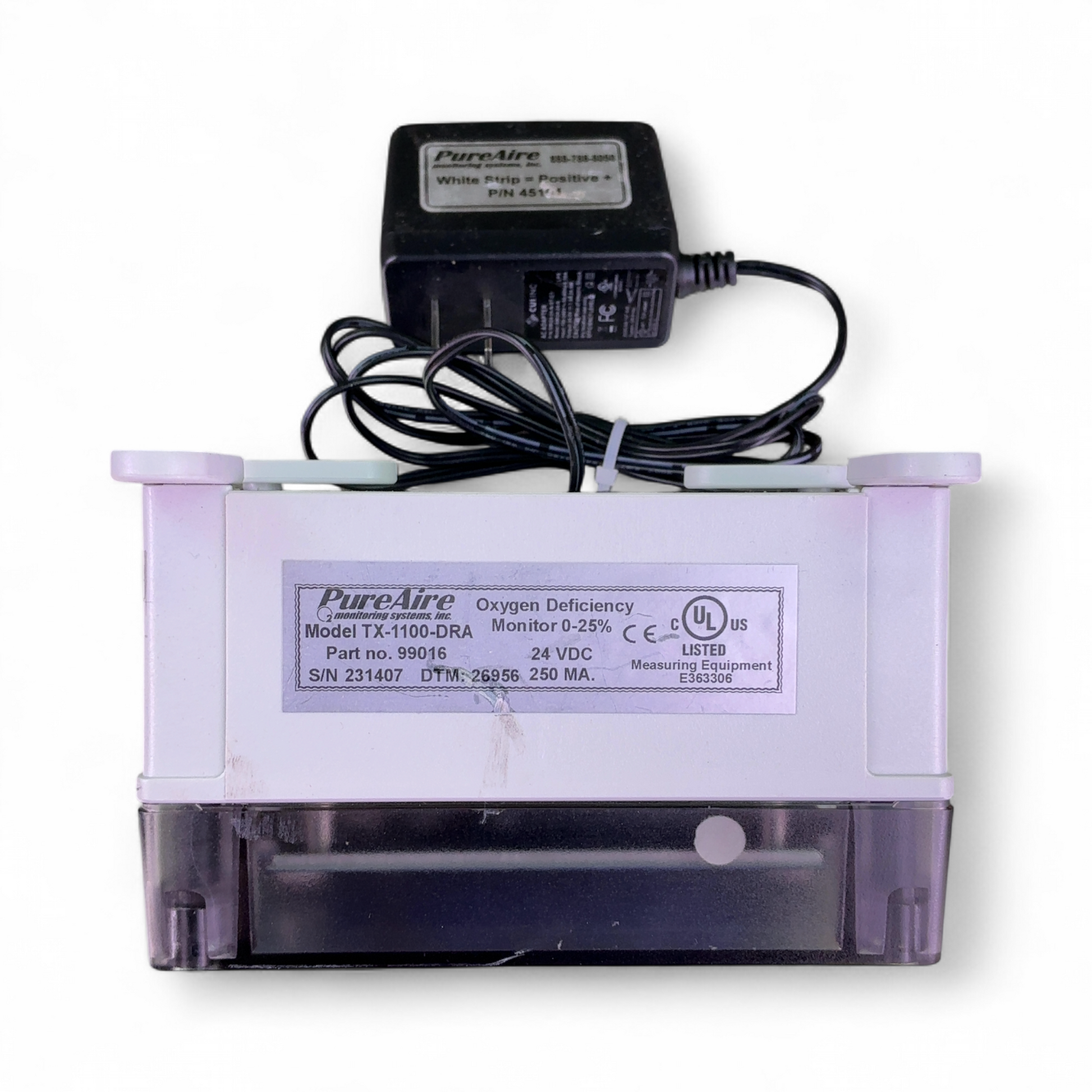 PureAire Oxygen Deficiency Monitor TX-1100-DRA 99016 (Best Offer!) | Order Direct and Save - Image 13