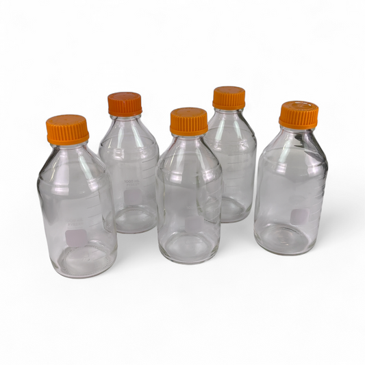 PYREX 1L Round Media Laboratory Storage Bottles 1395 - Lot of 5x | Mr. Scientific - Image 1
