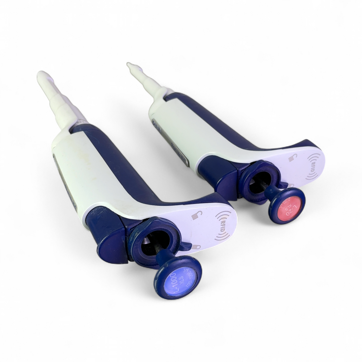 Rainin Pipet-Lite XLS LTS Single Channel Pipettes (Lot of 2x), L-1000, L-20 - CALIBRATED | Safe & Secure Shipping - Image 1