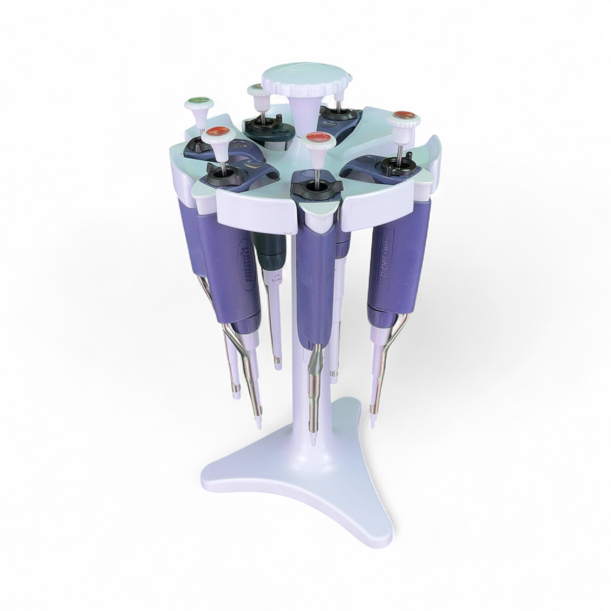 Rainin Pipet-Lite/Plus LTS Pipette Lot w Carousel; L10, L20, L200, RL300, L1000 - CALIBRATED | Ships Fast from Mr. Scientific - Image 1