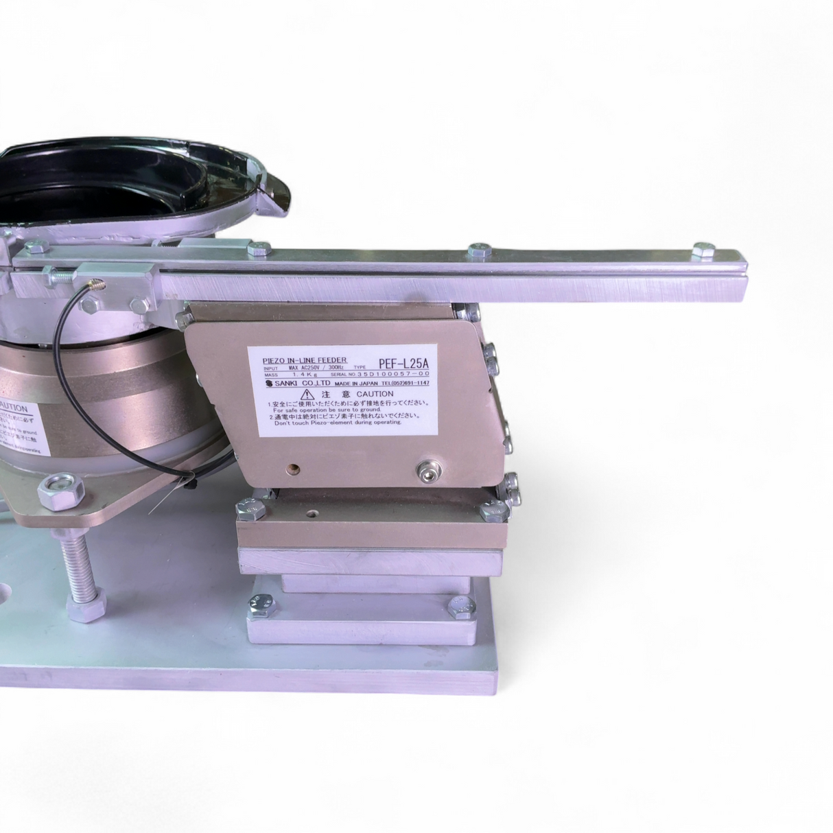 Sanki Piezo Bowl (PEF-11OiL) & In-Line (PEF-L25A) Feeder System w P111 Controller Module (BO!) - Parts | Mr. Scientific - Image 4