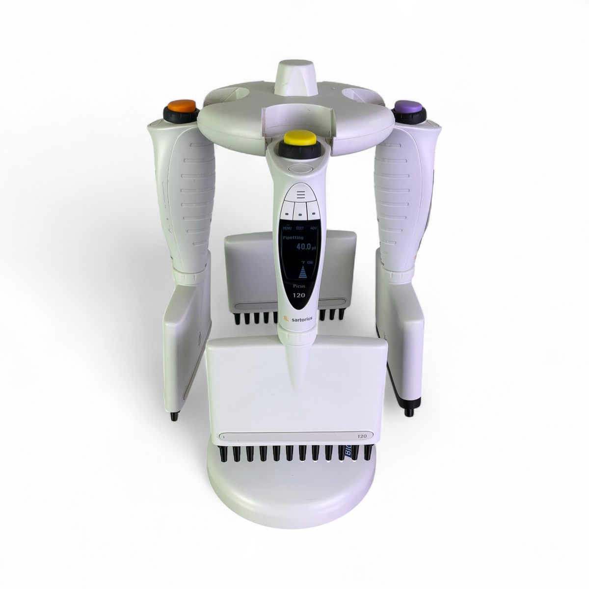 Sartorius BioHit Picus Electronic Pipette Lot w Carousel; P1200, P300, P120 | Order Direct and Save - Image 3