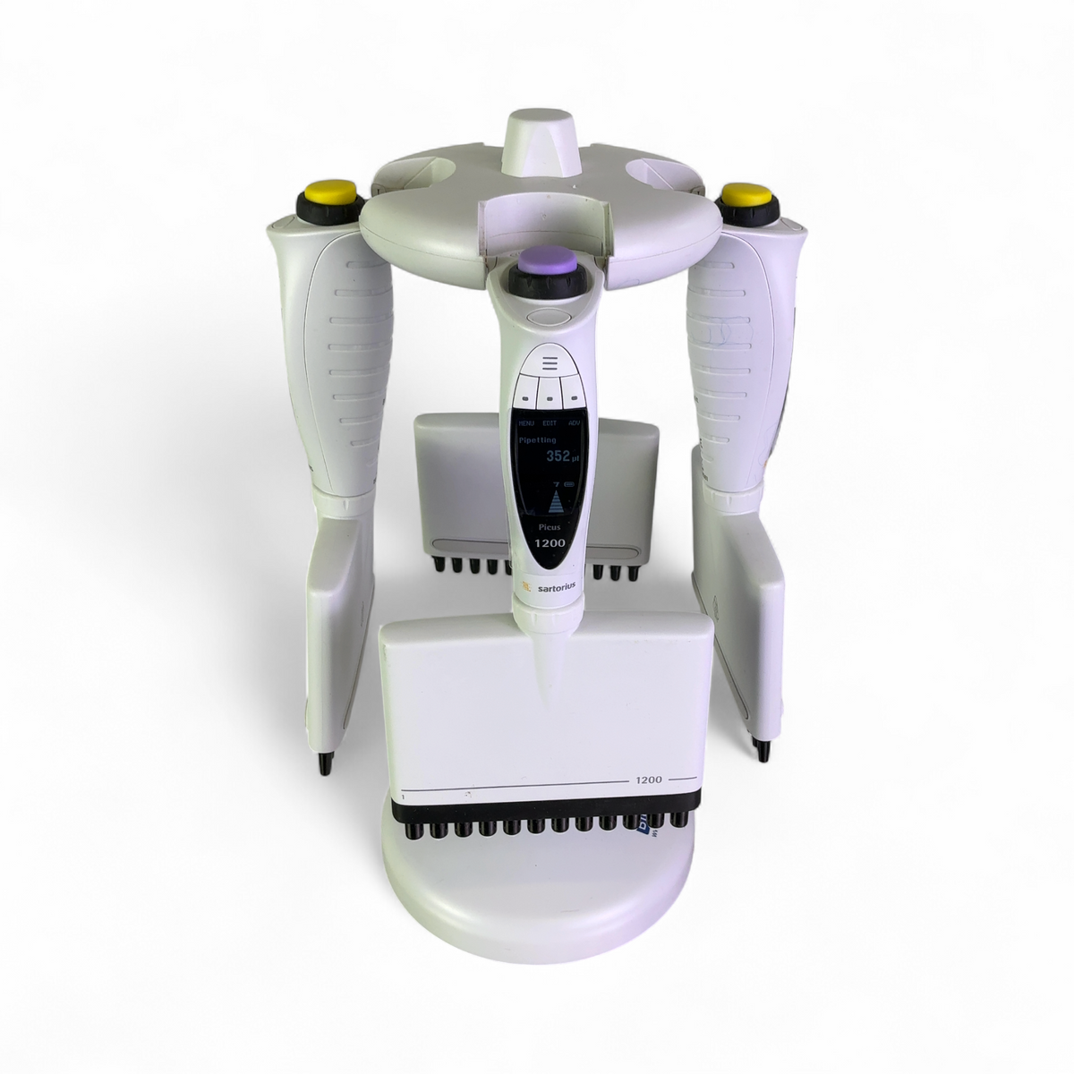 Sartorius BioHit Picus Electronic Pipette Lot w Carousel; P1200, P300, P120 | Order Direct and Save - Image 4