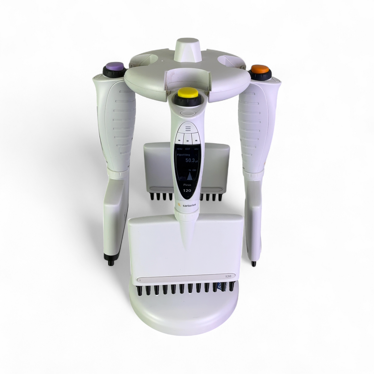 Sartorius BioHit Picus Electronic Pipette Lot w Carousel; P1200, P300, P120 | Order Direct and Save - Image 5