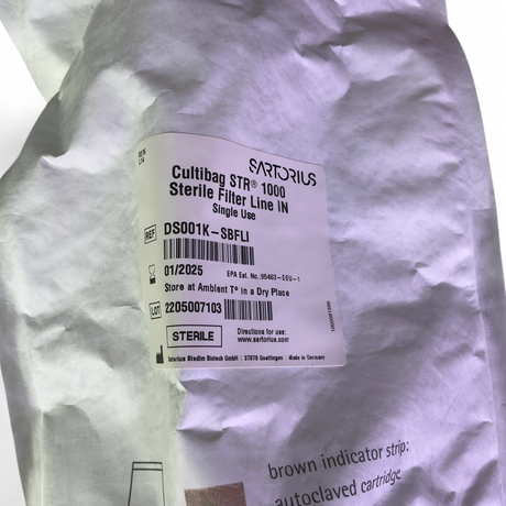 Sartorius Cultibag STR 1000 Sterile Filter Line IN DS001K-SBFLI, Exp: 01/2025 | Safe & Secure Shipping - Image 3