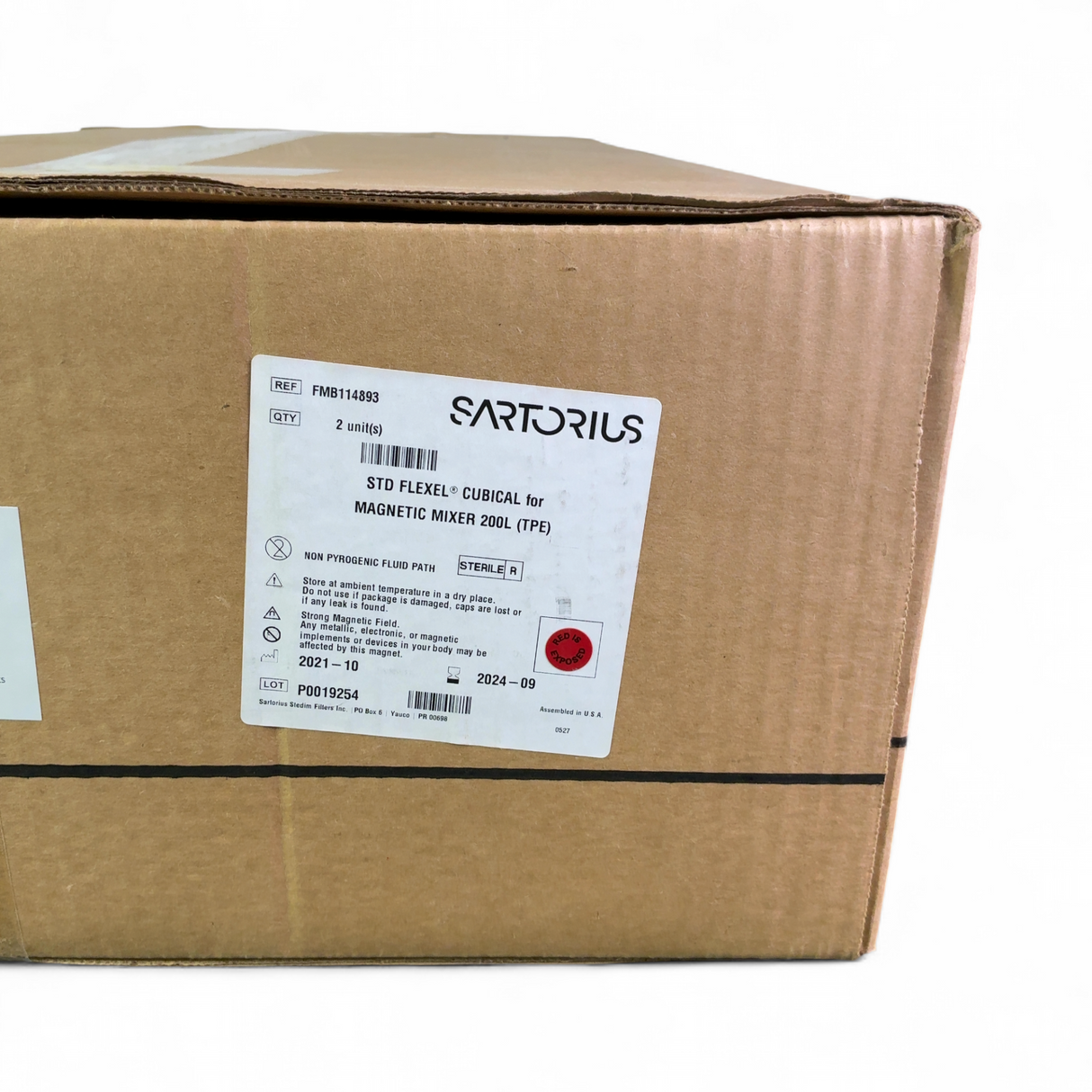 Sartorius Levtech Flexel Cubical for Magnetic Mixer 200L FMB114893, Exp: 2021-10 | Ships Fast from Mr. Scientific - Image 6