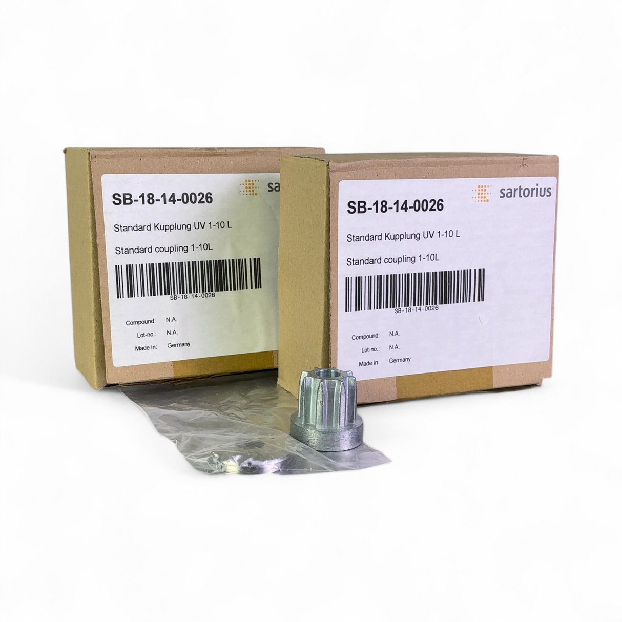 Sartorius SB-18-14-0026 Standard Coupling UV 1-10L Lot of 2 | Ships Fast from Mr. Scientific - Image 1