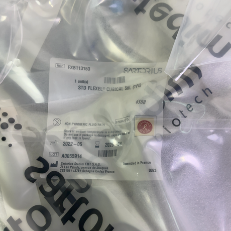 Sartorius STD FLEXEL Cubical 50L - 4x Units FXB113153 Bioprocess Bag, EXP: 2025-04 | Mr. Scientific - Image 3