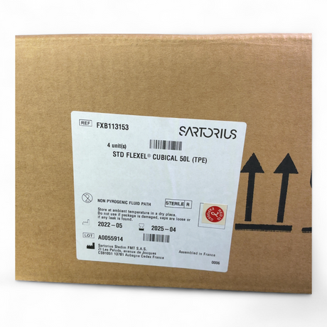 Sartorius STD FLEXEL Cubical 50L - 4x Units FXB113153 Bioprocess Bag, EXP: 2025-04 | Mr. Scientific - Image 6