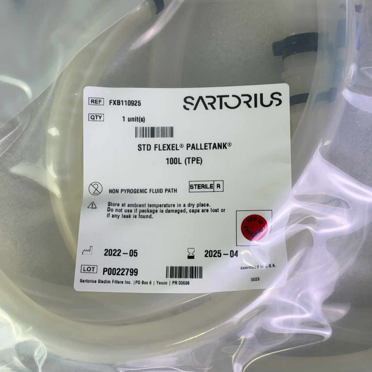 Sartorius STD Flexel Palletank 100L FXB110925 Bioprocess Container - 4x Units | Safe & Secure Shipping - Image 3