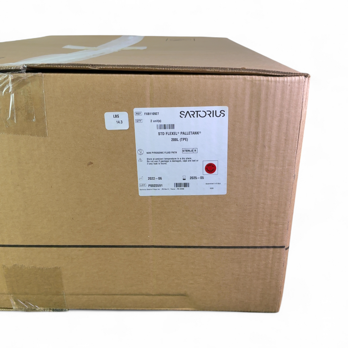 Sartorius STD Flexel Palletank 200L FXB110927 Bioprocessing Container, 2x Units | Safe & Secure Shipping - Image 6