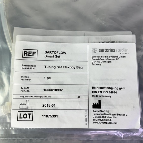Sartorius Stedim Sartoflow Smart Set Tubing Accessories 1000010992, 1000024283 - Image 4