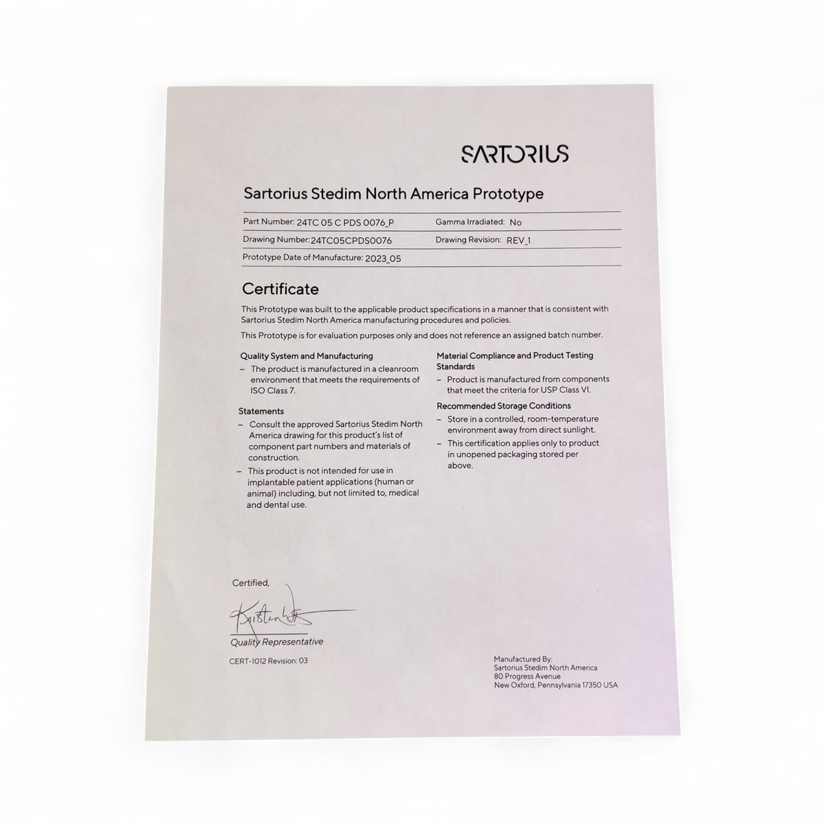 Sartorius Stedim Takeone PDS 76, 1.5” TPE Prototype Assemblies 24TC05CPDS0076_P - 5x Units | Mr. Scientific - Image 9