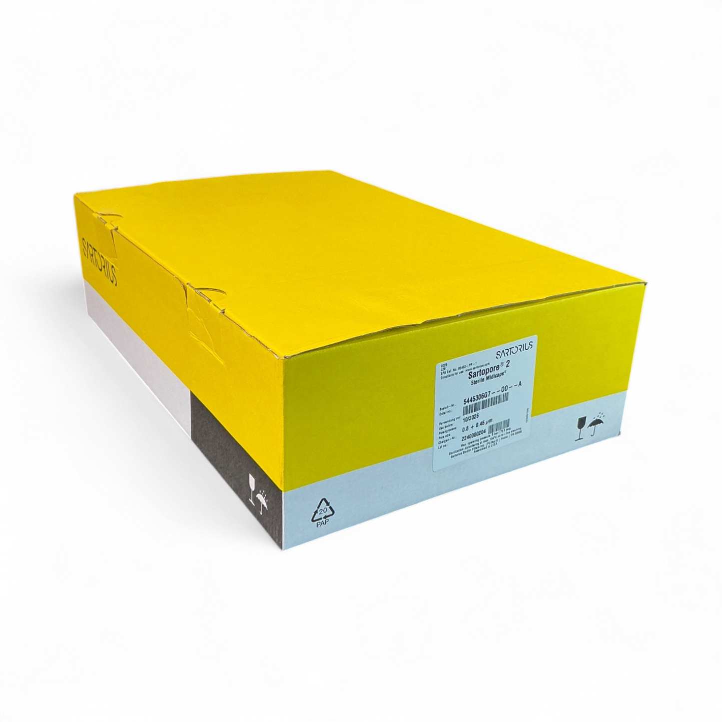Sartorius Sterile Midicaps 5445306G7–00–A 0.8 + 0.45 µm Filter  - Image 1
