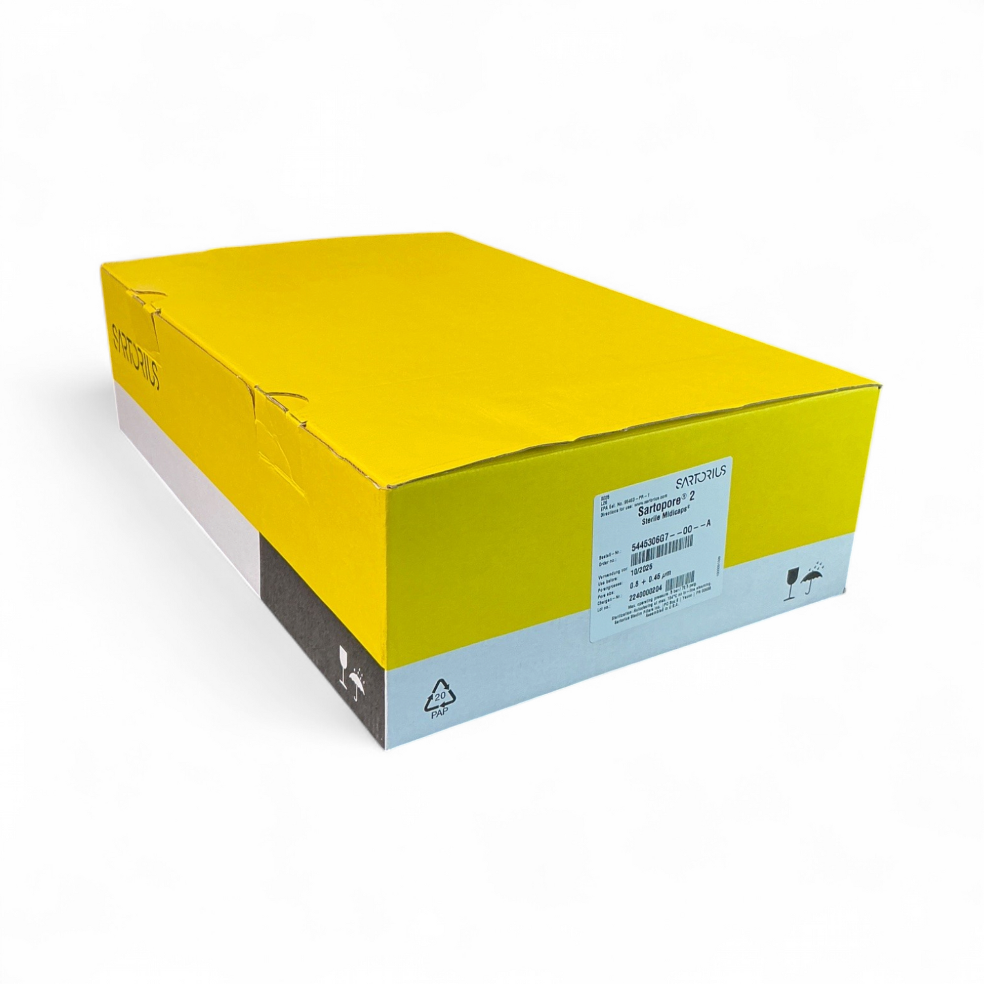 Sartorius Sterile Midicaps 5445306G7–00–A 0.8 + 0.45 µm Filter  - Image 1