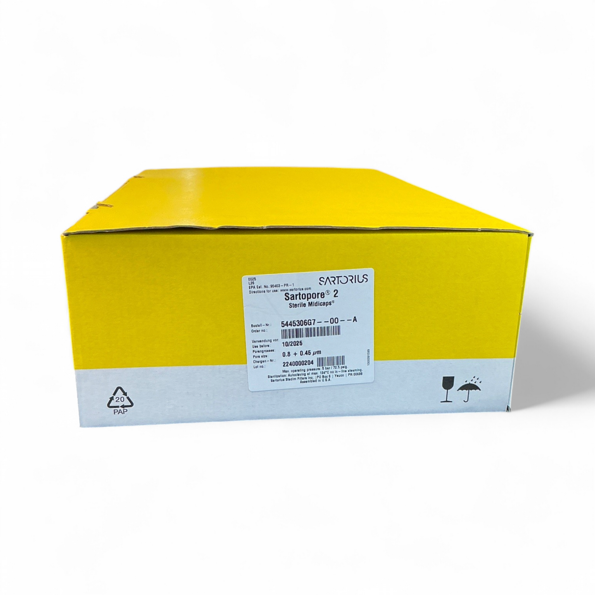 Sartorius Sterile Midicaps 5445306G7–00–A 0.8 + 0.45 µm Filter  - Image 6