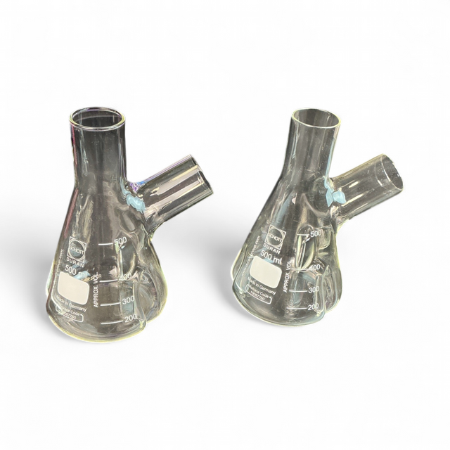 Schott Duran Two-Neck Erlenmeyer Flask 10087760 500 mL - Image 1