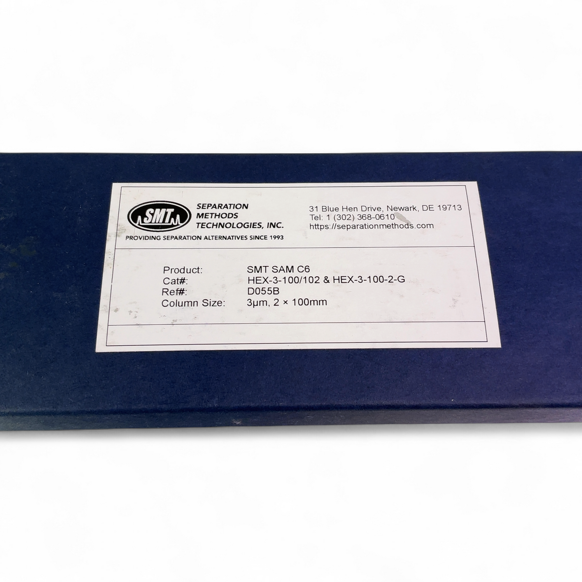 Separation Methods Technologies SAM C6 HEX-3-100/102 & HEX-3-100-2-G LC Column D055B - Image 2