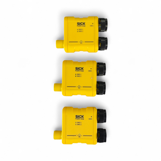 SICK FLEXI Loop Node EMSS 5pin Lot of 3 FLN-EMSS0000105 | Safe & Secure Shipping - Image 1