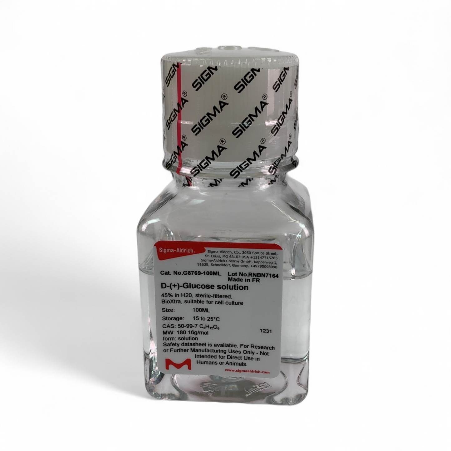 Sigma-Aldrich D-(+)-Glucose solution G8769-100mL - 4 Bottles (Best Offer!) | Safe & Secure Shipping - Image 4