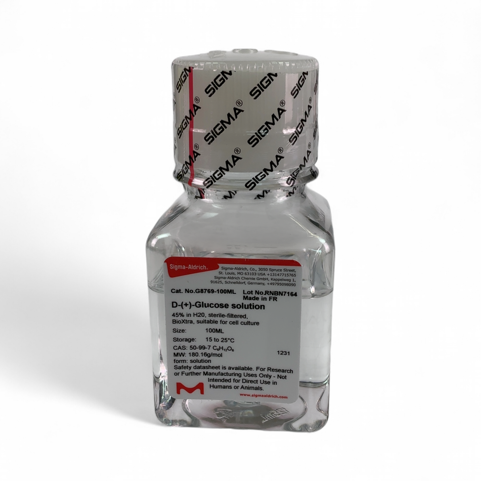 Sigma-Aldrich D-(+)-Glucose solution G8769-100mL - 4 Bottles (Best Offer!) | Safe & Secure Shipping - Image 4