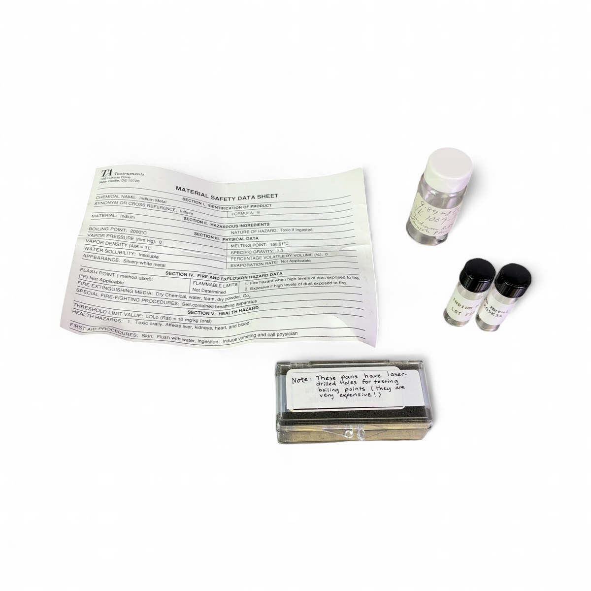 TA Instruments DSC (Differential Scanning Calorimeter) Calibration Accessory Kits - Incomplete - Image 4