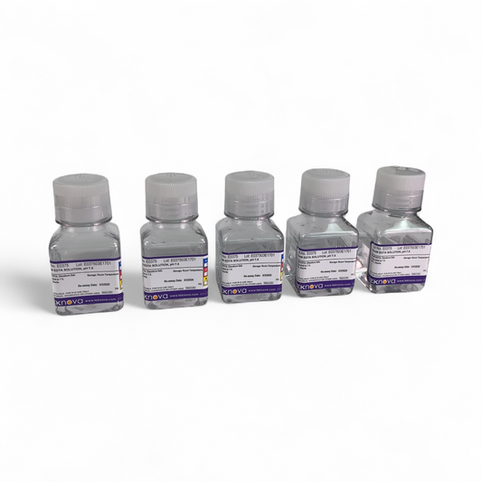 Teknova 500mM EDTA Solution E0375 100mL pH 7.5 - 5 Bottles (Best Offer!) | Safe & Secure Shipping - Image 1