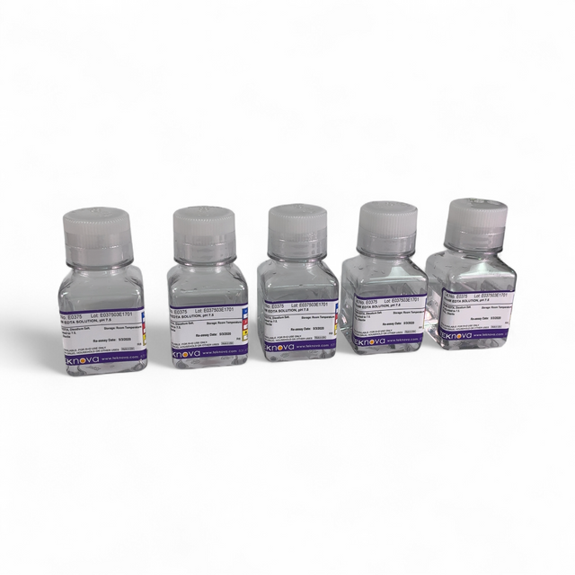 Teknova 500mM EDTA Solution E0375 100mL pH 7.5 - 5 Bottles (Best Offer!) | Safe & Secure Shipping - Image 1