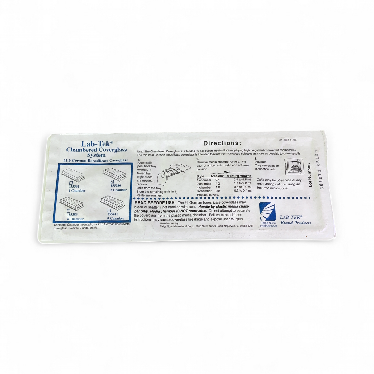 Thermo Nunc Lab-Tek 2-Chamber Coverglass System - 2x 8-Pack Units 155380 | Mr. Scientific - Image 4
