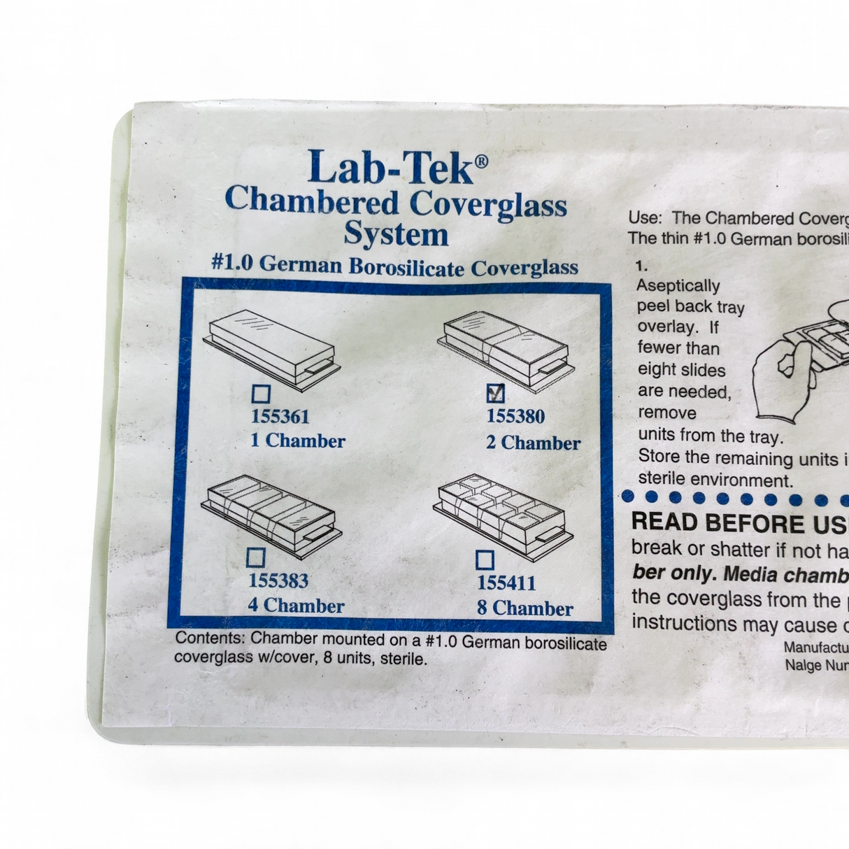 Thermo Nunc Lab-Tek 2-Chamber Coverglass System - 2x 8-Pack Units 155380 | Mr. Scientific - Image 5