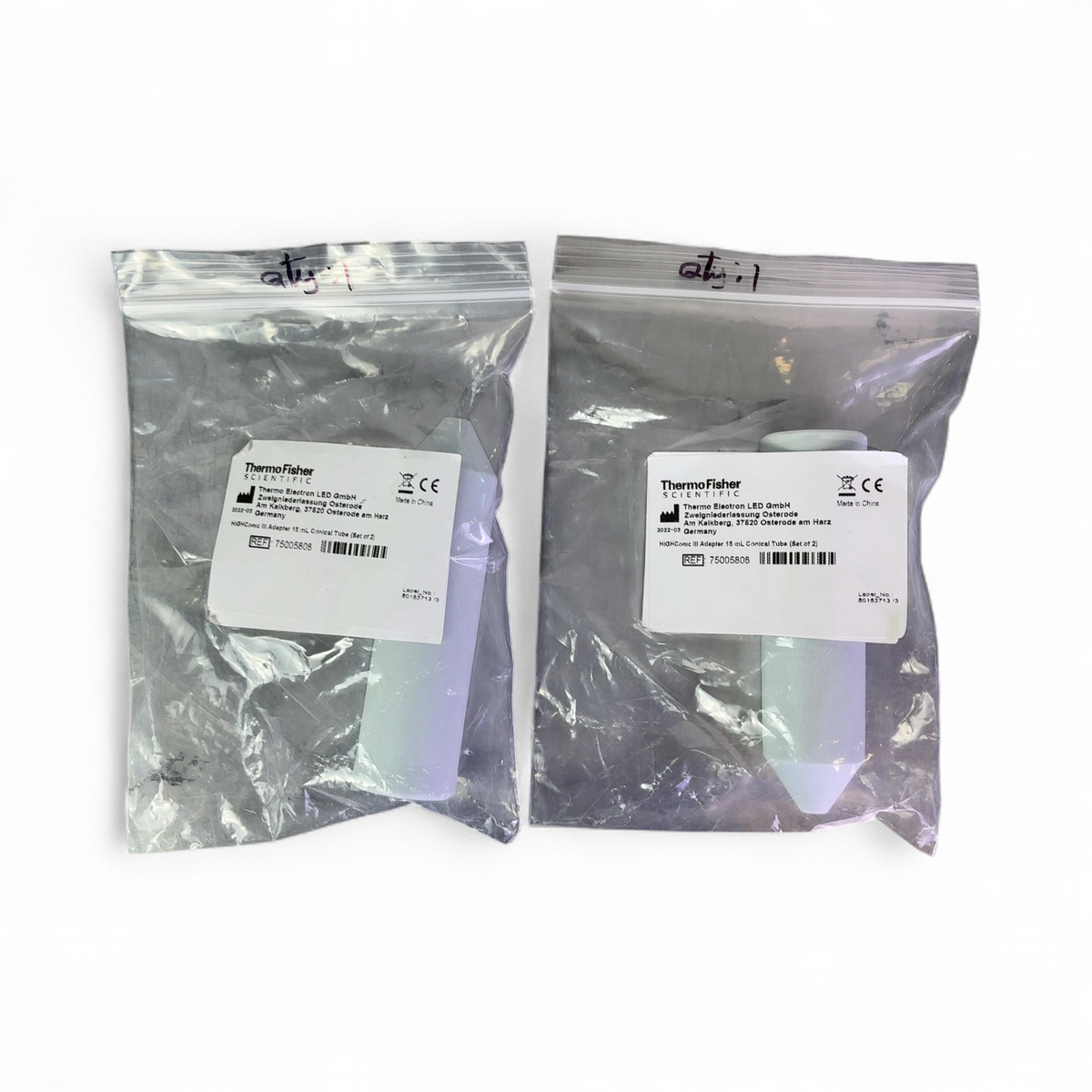 Thermo Scientific 15mL Adapters for HIGHConic III Rotor 75005808 - Set of 2x | Mr. Scientific - Image 2