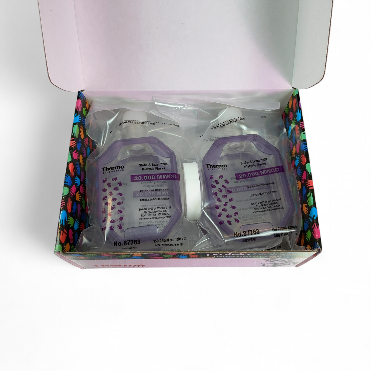 Thermo Scientific 20k-MWCO 250mL Cap. Slide-A-Lyzer Dialysis Flasks 87763 | Mr. Scientific - Image 3