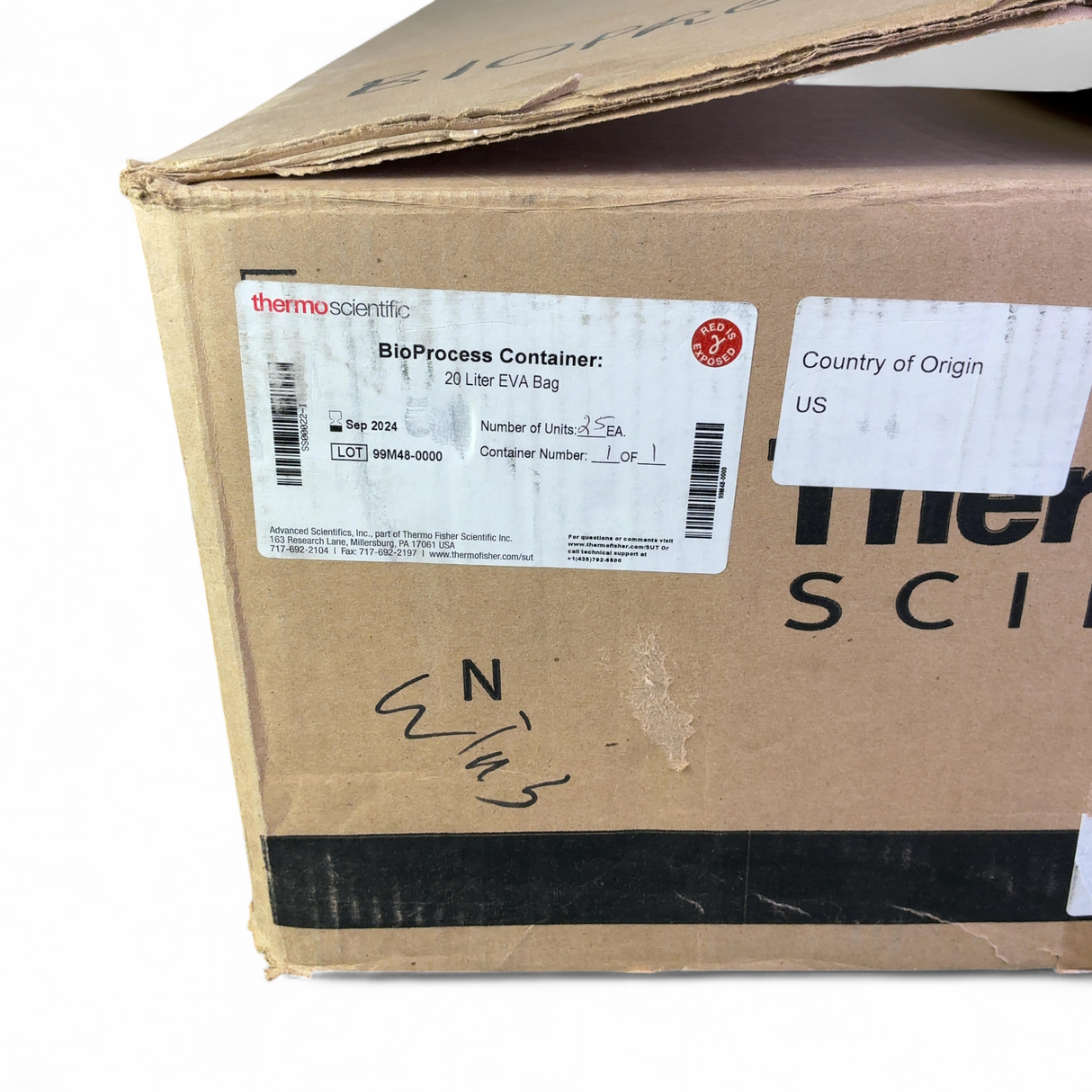 Thermo Scientific 20L EVA Bag BioProcess Container SS00022-I - 25x Units | Order Direct and Save - Image 3