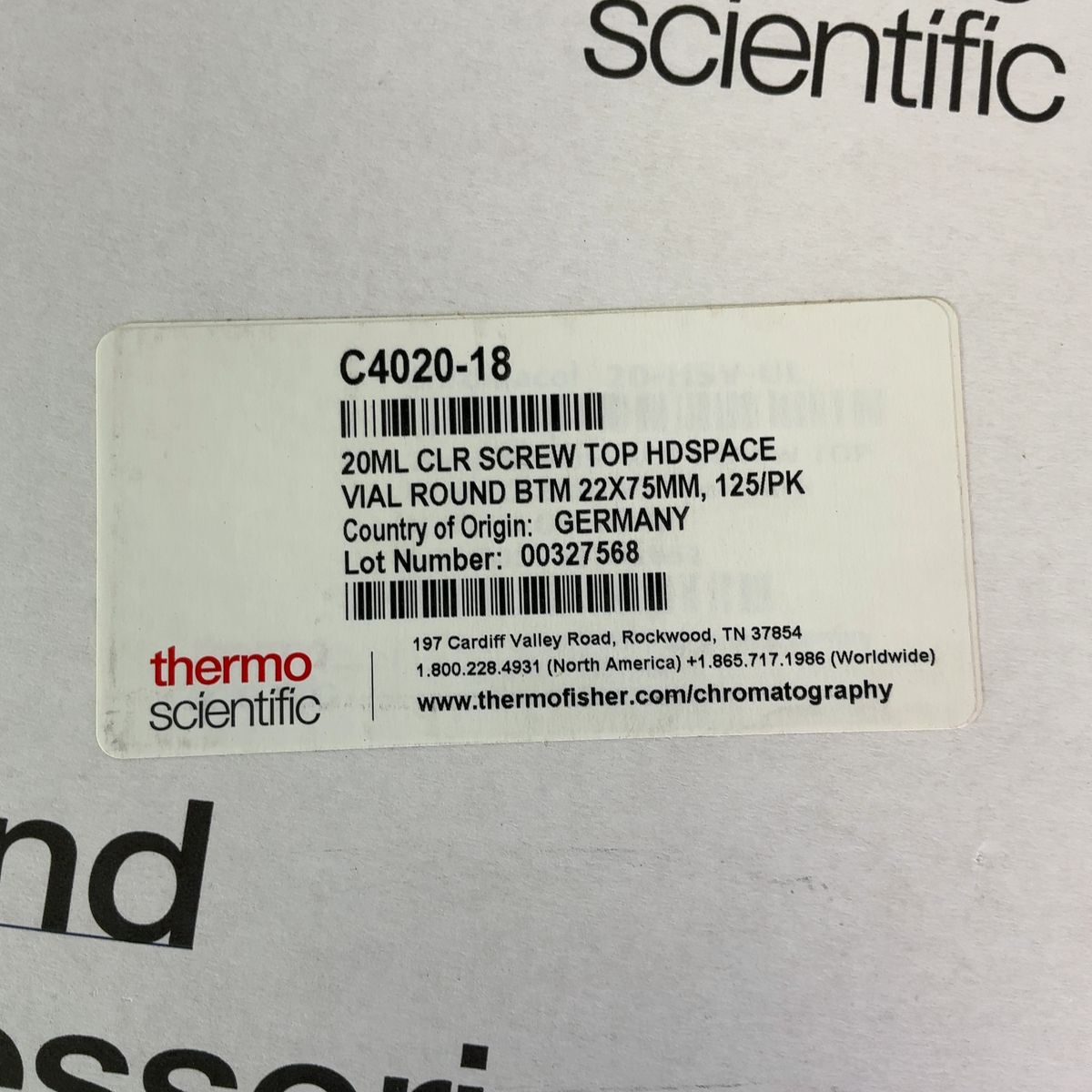 Thermo Scientific 20mL Clear Screw Top Round Bottom Vials w Mag Septa Caps C4020 - 125ct | Safe & Secure Shipping - Image 4