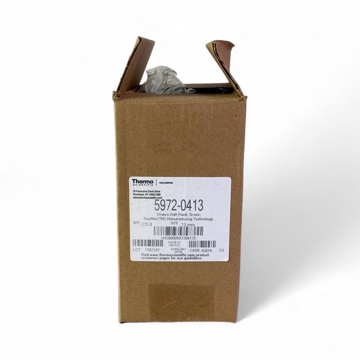 Thermo Scientific 5972-0413 Green Unwire Half-Rack 13mm (Best Offer!) | Order Direct and Save - Image 2