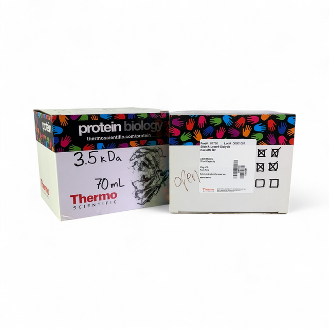 Thermo Scientific 87726 Slide-A-Lyzer Dialysis Cassette Lot 70mL 3,500 MWCO | Safe & Secure Shipping - Image 1